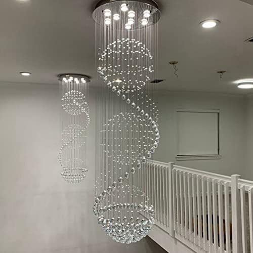 Sefinn Four 9 Light Crystal Chandelier 79 Inch High Ceiling