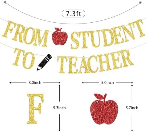 From Student to Teacher Graduation Banner