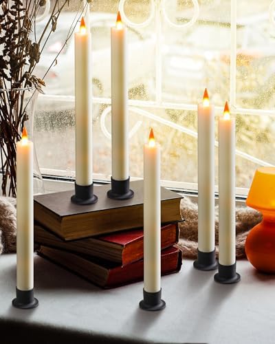 Da by 6 Flameless Window Candles with Remote Control and Timer