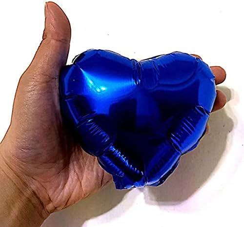 20 Pack Rainbow Heart Shaped Foil Balloons 5 Inches