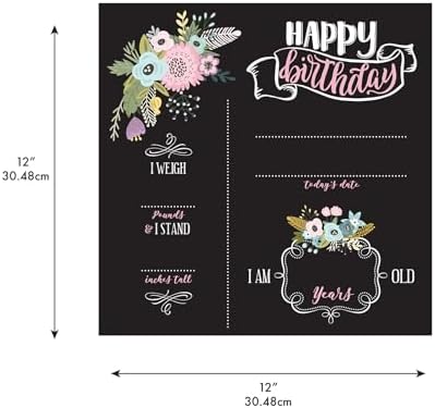 RoomMates Floral Birthday Chalkboard RMK5454CB
