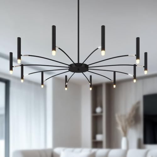 Modern Candle Chandelier with 12 Candles