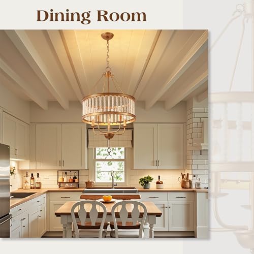 Boho 5-Light Drum Pendant Chandelier