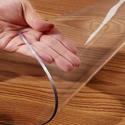 Clear Table Protector Ultra Smooth Vinyl Custom Desk Mat Cover 22x32 Inch