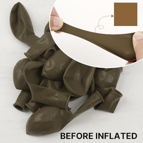 PartyWoo Brown Balloons 85pcs Balloon Arch Kit