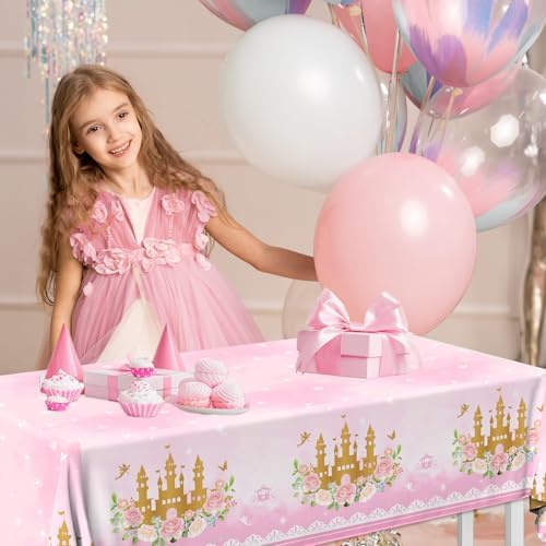 3 Pack Princess Tablecloths Birthday Decorations
