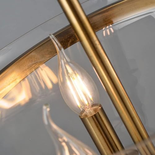 SkybAt Retro Glass Chandelier 3 Light Pendant