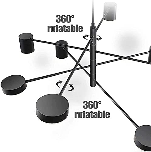 Fashionable Industrial Sputnik Chandelier with 8 Lights