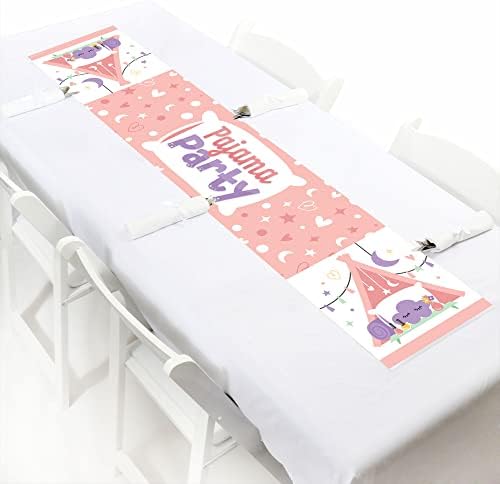 Big Dot of Happiness Pajama Slumber Party Table Runner - 12x60 Inches