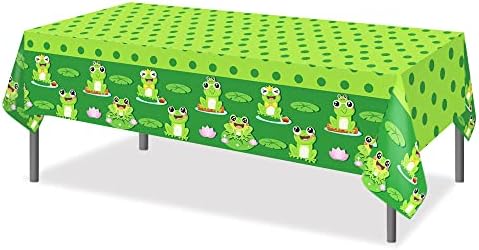 2 Pcs Frog Cartoon Tablecloths for Parties