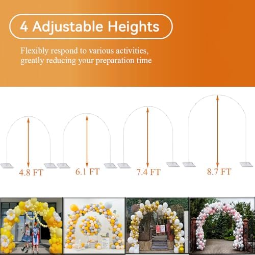 GIMCALO 2IN1 Balloon Arch Stand Kit