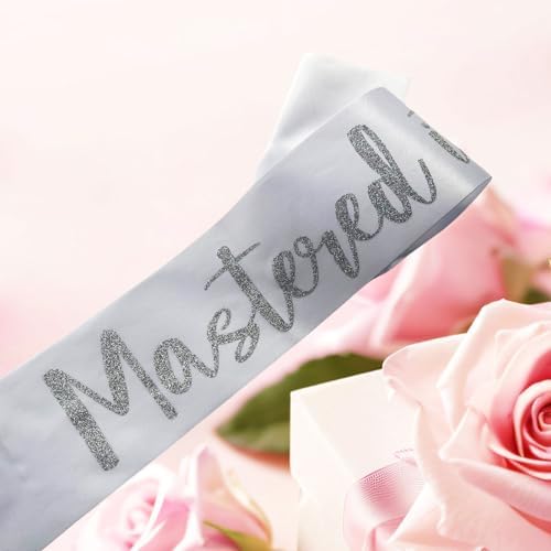 Graduation Mastered It Sash Class of 2025 Glitter Satin