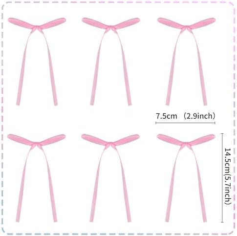 20 Pack Pink Bow Cupcake Toppers Party Decor
