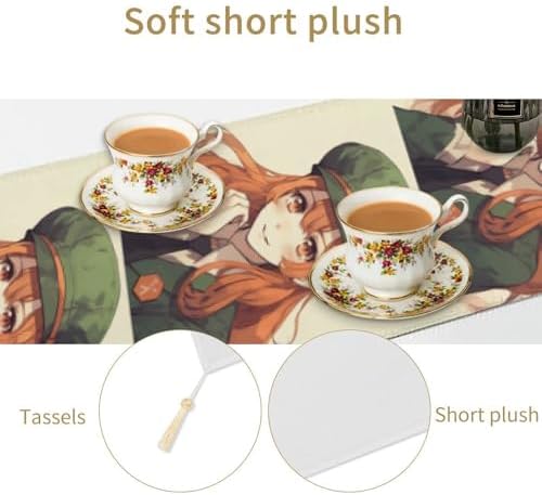 Beautiful Cartoon Table Runner Reusable Tablecloth 178x33cm