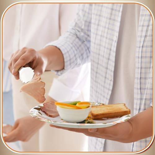 Sunnyray 96 Pcs Highland Cow Party Tableware Set