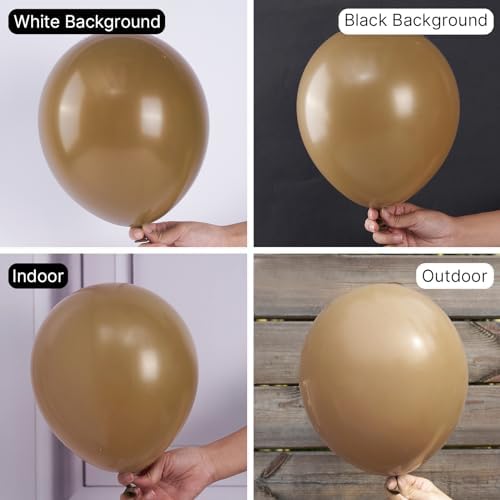PartyWoo Brown Balloons 85pcs Balloon Arch Kit