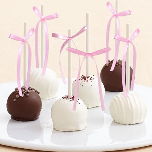 20 Pack Pink Bow Cupcake Toppers Party Decor