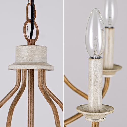 Retro Bronze 5-Light Chandelier for Kitchen Island