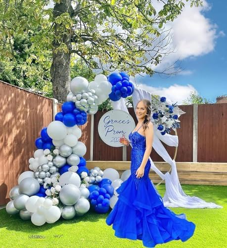 Royal Blue Balloon Garland Arch Kit 143Pcs for Decorations