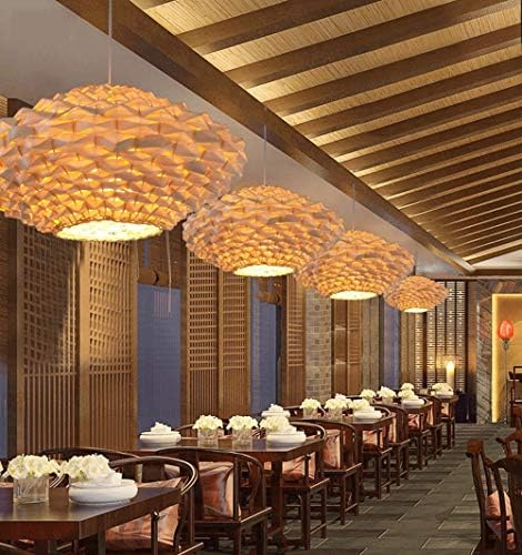 Demeanor Bamboo Woven Chandelier with LED Light