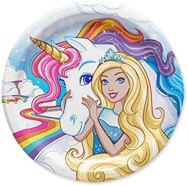American Greetings Barbie Party Plates 36 Count