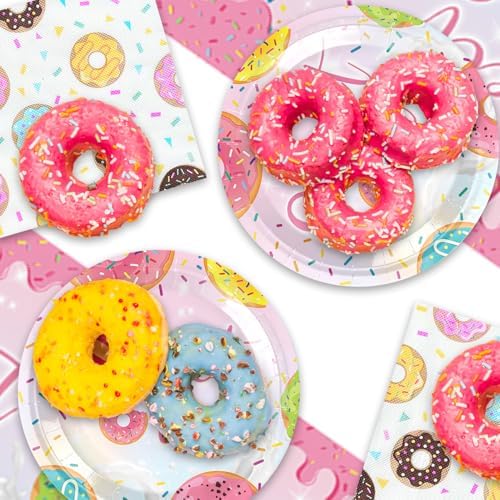 MASGY 41pcs Donut Party Supplies Birthday Set