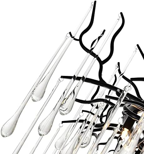 CWI Lighting 43 Black Chandelier with 12 Lights