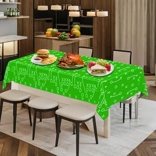 Football Theme Party Tablecloths 4 Pack 54x108 Inch