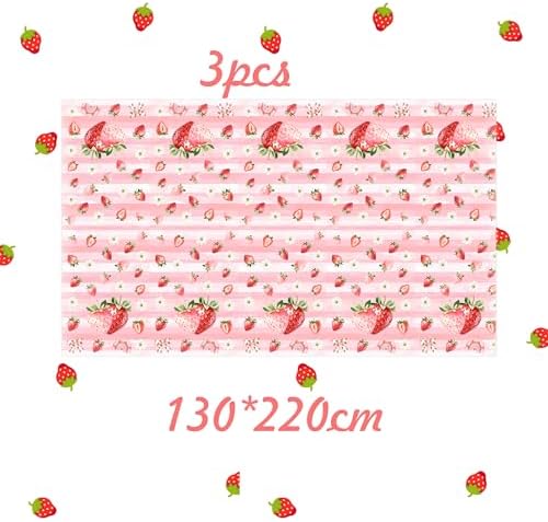 Strawberry Birthday Tablecloths Set 3