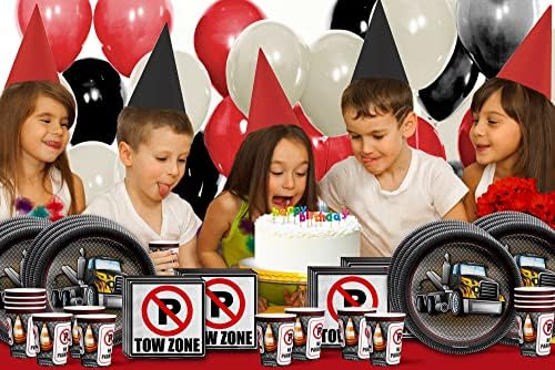 Big Truck Birthday Plates Napkins Cups Set for 16