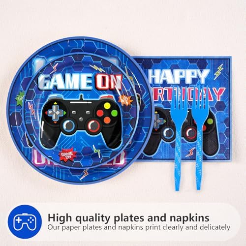 Grencian 96 Pcs Video Game Birthday Party Decorations