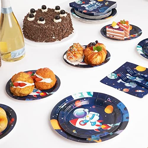 DECORLIFE Space Themed Party Supplies Serve 24