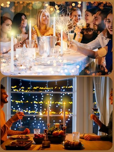 Treela 36 Piece Flameless Taper Candles 11 Inch LED