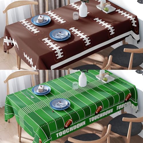 Football Party Decorations Tablecloths 54x108 Inch 2 Pack
