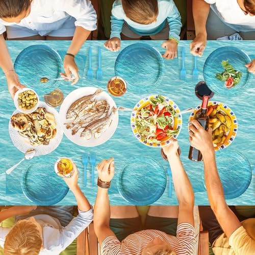 Ocean Sea Birthday Party Tableware Set for 20 Guests