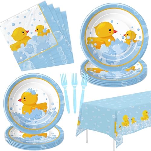 Rubber Duck Tableware Set for 24 Guests