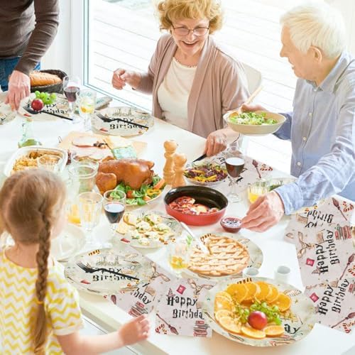 200PCS Magical Wizard Theme Party Tableware Kit Serve 50