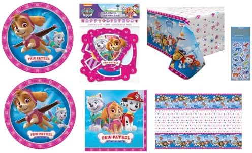 Paw Patrol Girl Birthday Party Supplies Set