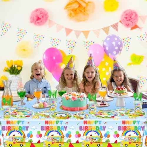 81Pcs Cartoon Melon Party Tableware Set