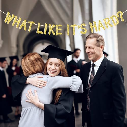 What Like Its Hard Banner Law School Graduation Decor
