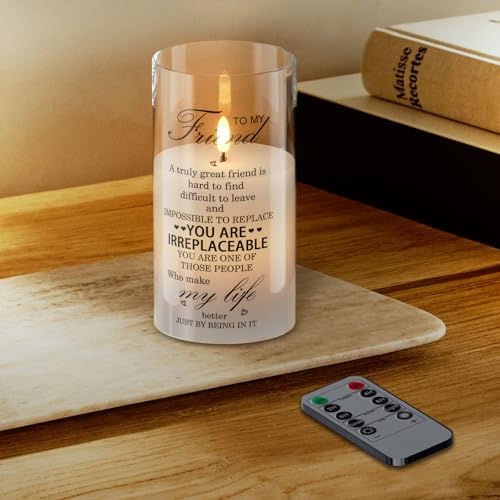 Flameless Candles with 3D Wick Flickering and Remote Timer