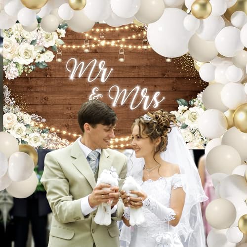 MEHOFOND Mr Mrs Balloon Decor Kit