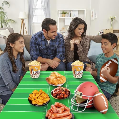 Vilnadu Football Tablecloth 54x108 Inch 2Pcs Touchdown Cover