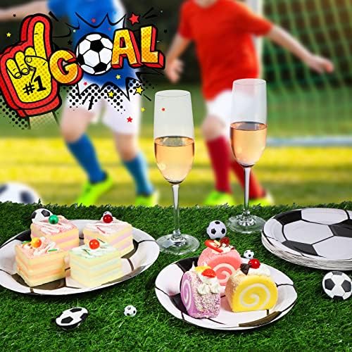 Yetene Soccer Party Tableware Set for 24 Guests