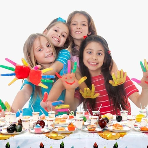 LSJDEER Paint Party Tableware Set for 20 Guests