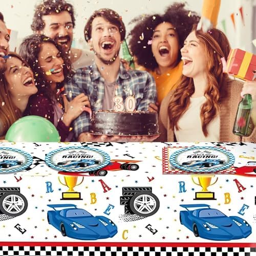 41Pcs Racing Car Tableware Set for Birthday Parties