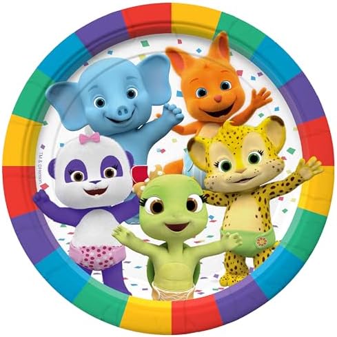 Treasures Gifted Word Party Plates 24 Count 7 Inch