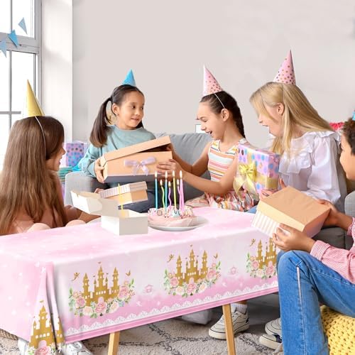 3 Pack Princess Tablecloths Birthday Decorations