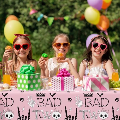3 Pack Bad Two The Bone Tablecloths 108x54 Inch