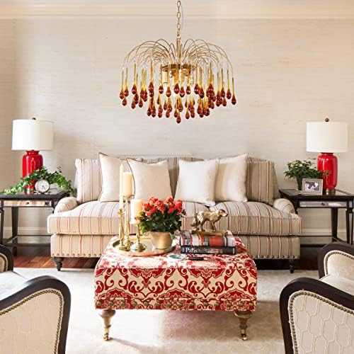 TOCHIC Crystal Gold Chandelier Modern Design